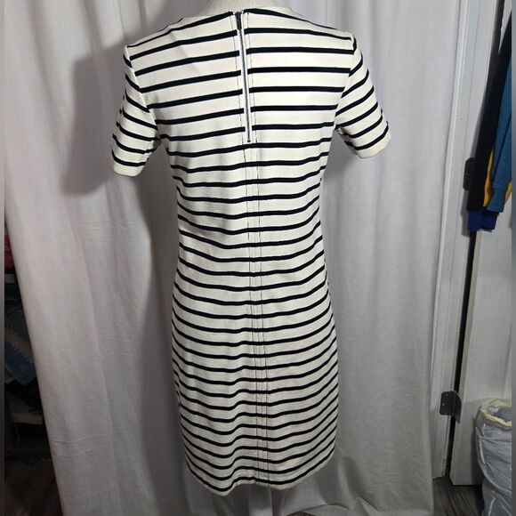 Banana Republic Stripe Shift Ponte Dress Size XS like new - Picture 4 of 10